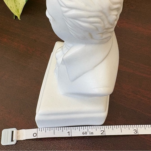 Porcelain Wolfgang Amadeus Mozart Composer Bust Figurine Statue Willis Music 5" - Picture 8 of 9